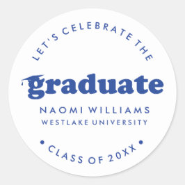 BOLD MODERN RETRO GRADUATE | ABSCHLUSS STICKER