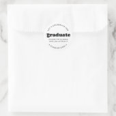 BOLD MODERN RETRO GRADUATE | ABSCHLUSS STICKER (Tasche)