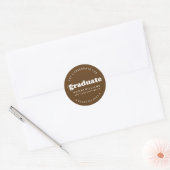 BOLD MODERN RETRO GRADUATE | ABSCHLUSS STICKER (Umschlag)