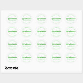 BOLD MODERN RETRO GRADUATE | ABSCHLUSS STICKER (Blatt)