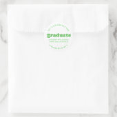 BOLD MODERN RETRO GRADUATE | ABSCHLUSS STICKER (Tasche)