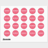 BOLD MODERN RETRO GRADUATE | ABSCHLUSS STICKER (Blatt)