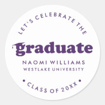 BOLD MODERN RETRO GRADUATE | ABSCHLUSS STICKER
