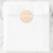 BOLD MODERN RETRO GRADUATE | ABSCHLUSS STICKER (Tasche)