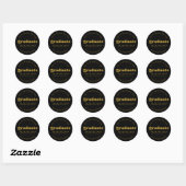 BOLD MODERN RETRO GRADUATE | ABSCHLUSS STICKER (Blatt)