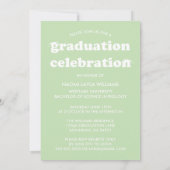 BOLD MODERN RETRO GRADUATE | EINLADUNG VON ABSCHLÜ (Rückseite)