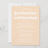 BOLD MODERN RETRO GRADUATE | EINLADUNG VON ABSCHLÜ (Rückseite)