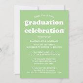 BOLD MODERN RETRO GRADUATE | EINLADUNG VON ABSCHLÜ (Rückseite)