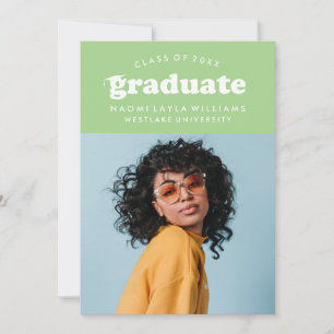 BOLD MODERN RETRO GRADUATE   EINLADUNG VON ABSCHLÜ