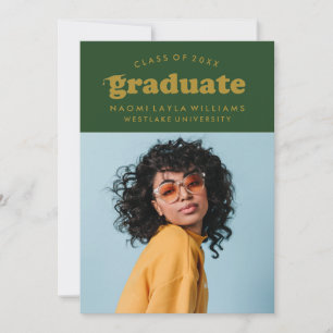 BOLD MODERN RETRO GRADUATE   EINLADUNG VON ABSCHLÜ