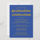 BOLD MODERN RETRO GRADUATE | EINLADUNG VON ABSCHLÜ (Rückseite)