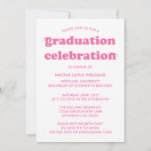 BOLD MODERN RETRO GRADUATE | EINLADUNG VON ABSCHLÜ (Rückseite)