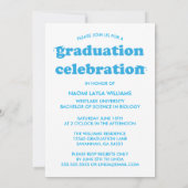 BOLD MODERN RETRO GRADUATE | EINLADUNG VON ABSCHLÜ (Rückseite)