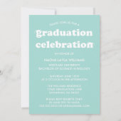 BOLD MODERN RETRO GRADUATE | EINLADUNG VON ABSCHLÜ (Rückseite)
