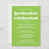 BOLD MODERN RETRO GRADUATE | EINLADUNG VON ABSCHLÜ (Rückseite)