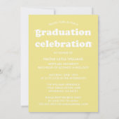 BOLD MODERN RETRO GRADUATE | EINLADUNG VON ABSCHLÜ (Rückseite)