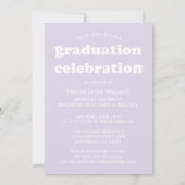 BOLD MODERN RETRO GRADUATE | EINLADUNG VON ABSCHLÜ (Rückseite)