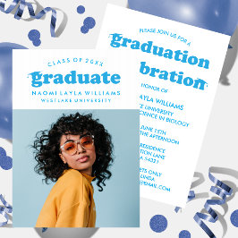 BOLD MODERN RETRO GRADUATE | EINLADUNG VON ABSCHLÜ