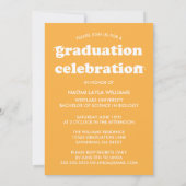 BOLD MODERN RETRO GRADUATE | EINLADUNG VON ABSCHLÜ (Rückseite)