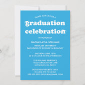 BOLD MODERN RETRO GRADUATE | EINLADUNG VON ABSCHLÜ (Rückseite)