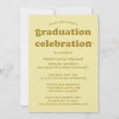 BOLD MODERN RETRO GRADUATE | EINLADUNG VON ABSCHLÜ (Rückseite)