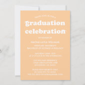 BOLD MODERN RETRO GRADUATE | EINLADUNG VON ABSCHLÜ (Rückseite)