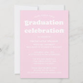 BOLD MODERN RETRO GRADUATE | EINLADUNG VON ABSCHLÜ (Rückseite)