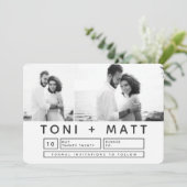 BOLD MODERN SAVE THE DATE (Stehend Vorderseite)