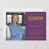 BOLD MODERN SCRIPT FEIERUNG LEBEN FUNERAL EINLADUNG (Vorderseite)