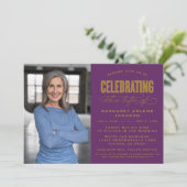 BOLD MODERN SCRIPT FEIERUNG LEBEN FUNERAL EINLADUNG (Stehend Vorderseite)