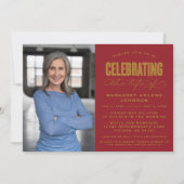 BOLD MODERN SCRIPT FEIERUNG LEBEN FUNERAL EINLADUNG (Vorderseite)