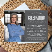 BOLD MODERN SCRIPT FEIERUNG LEBEN FUNERAL EINLADUNG