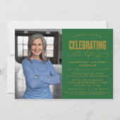 BOLD MODERN SCRIPT FEIERUNG LEBEN FUNERAL EINLADUNG (Vorderseite)