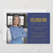 BOLD MODERN SCRIPT FEIERUNG LEBEN FUNERAL EINLADUNG (Vorderseite)