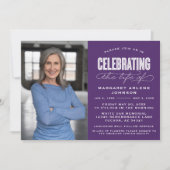 BOLD MODERN SCRIPT FEIERUNG LEBEN FUNERAL EINLADUNG (Vorderseite)