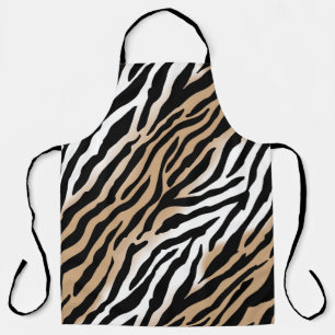 Bold Modern Tribal Zebra Print Schürze