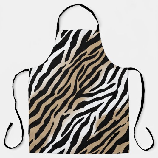 Bold Modern Tribal Zebra Print Schürze (Vorderseite)