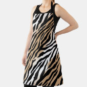 Bold Modern Tribal Zebra Print Schürze (InSitu)