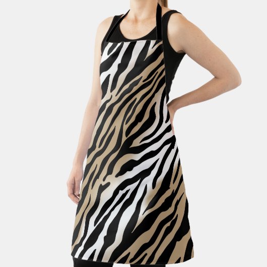 Bold Modern Tribal Zebra Print Schürze (InSitu)