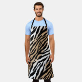Bold Modern Tribal Zebra Print Schürze (Getragen)