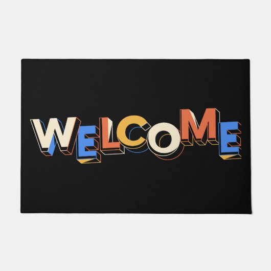 Bold Modern Typografy Welcome Fußmatte (Vorderseite)