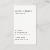 BOLD-MODERNE IMITATE MIT SCHNITTSTELLE VISITENKARTE (Rückseite)