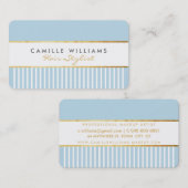 BOLD moderne stilvolle Kamm Design goldene Ente Ei Visitenkarte (Vorne/Hinten)