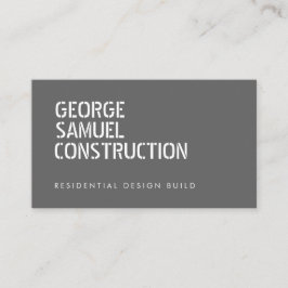 Bold Molded Real Estate Business QR Code Light Ash Visitenkarte