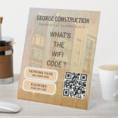 Bold Molded Wooden Texture Construction Business Sockelschild (In Situ)