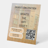 Bold Molded Wooden Texture Construction Business Sockelschild (Vorderseite)