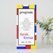 Bold Mondrian Inspiriert Retro Geometric Art (Stehend Vorderseite)