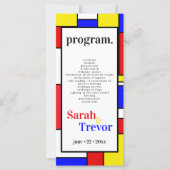 Bold Mondrian Inspiriert Retro Geometric Art (Vorderseite)