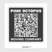 Bold Monochrome QR Code Waterproof Car Aufkleber (Blatt)