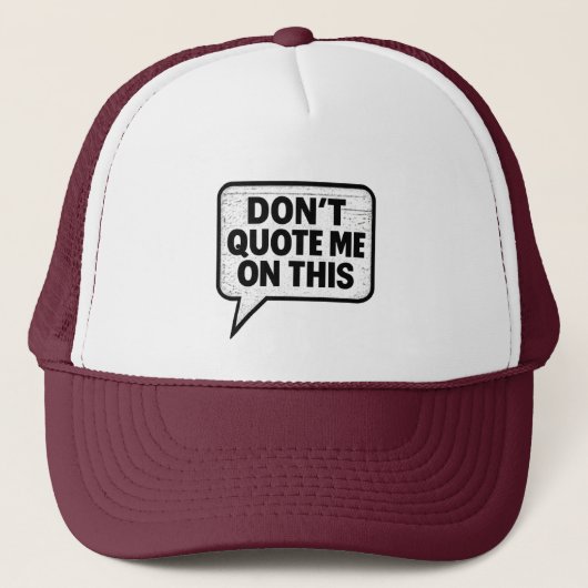 Bold Monochrome Sarcasm Gift - Stilvoll Truckerkappe (Vorderseite)